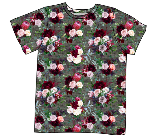 Heathered Floral Mens' Tee