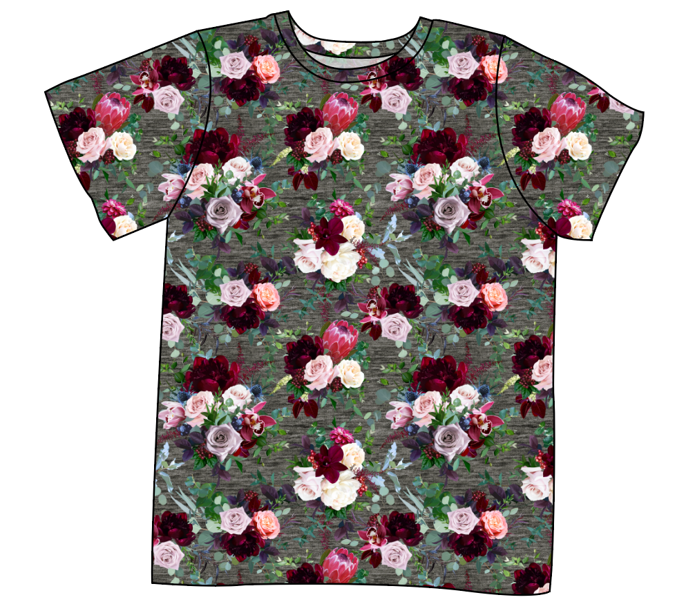 Heathered Floral Mens' Tee