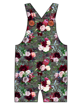 Load image into Gallery viewer, Heathered Floral Overalls and Shortalls