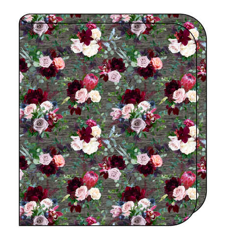 Heathered Floral Swaddle Blanket