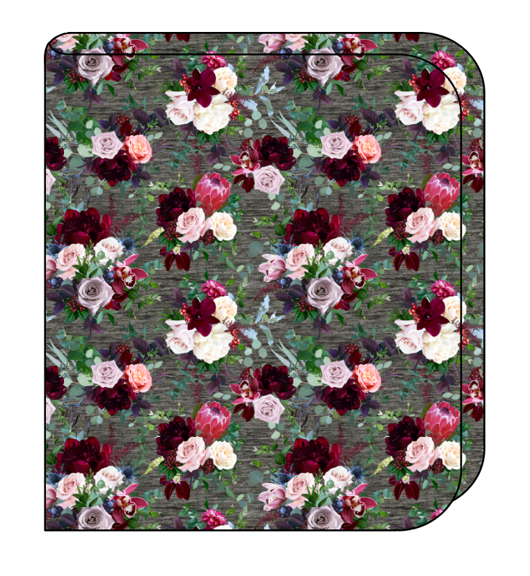 Heathered Floral Swaddle Blanket