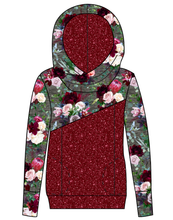 Load image into Gallery viewer, Heathered Floral Ladies Hoodie