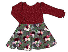 Load image into Gallery viewer, Heathered Floral Prairie Dress