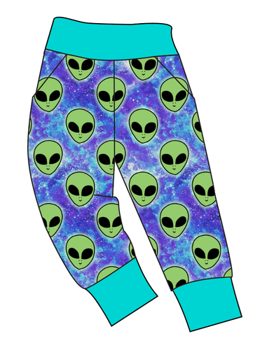 Green Aliens Basic Joggers And Jogger Shorts