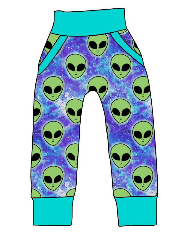 Green Aliens Beanpole Pants And Shorts