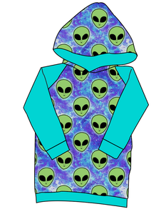 Green Aliens Classic Hoodie (or Crewneck)