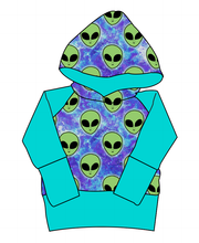 Load image into Gallery viewer, Green Aliens Grow With Me Hoodie (or Crewneck)