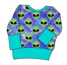 Load image into Gallery viewer, Green Aliens Grow With Me Hoodie (or Crewneck)