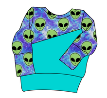 Load image into Gallery viewer, Green Aliens Grow With Me Hoodie (or Crewneck)