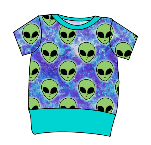 Green Aliens Grow With Me Tee