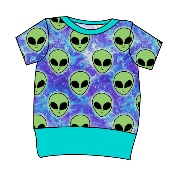 Green Aliens Grow With Me Tee