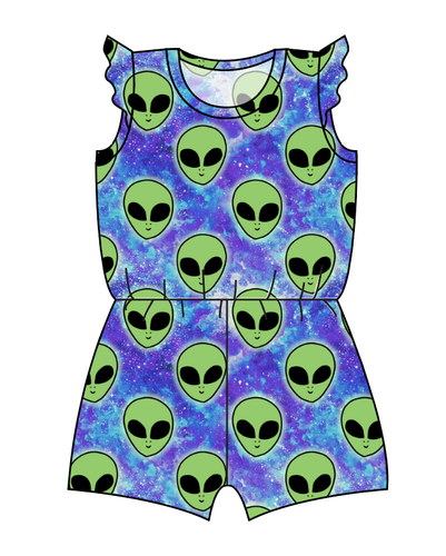 Green Aliens Ivy Summer Romper