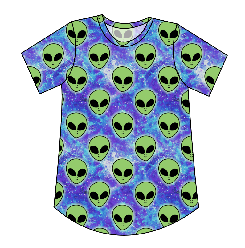 Green Aliens Ladies' Relaxed Tee