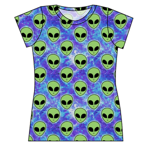 Green Aliens Ladies' Basic Tee