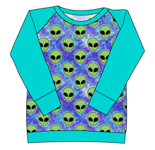 Load image into Gallery viewer, Green Aliens Ladies&#39; Classic Crewneck
