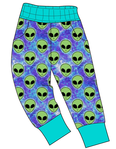 Green Aliens Ladies' Joggers and Jogger Shorts