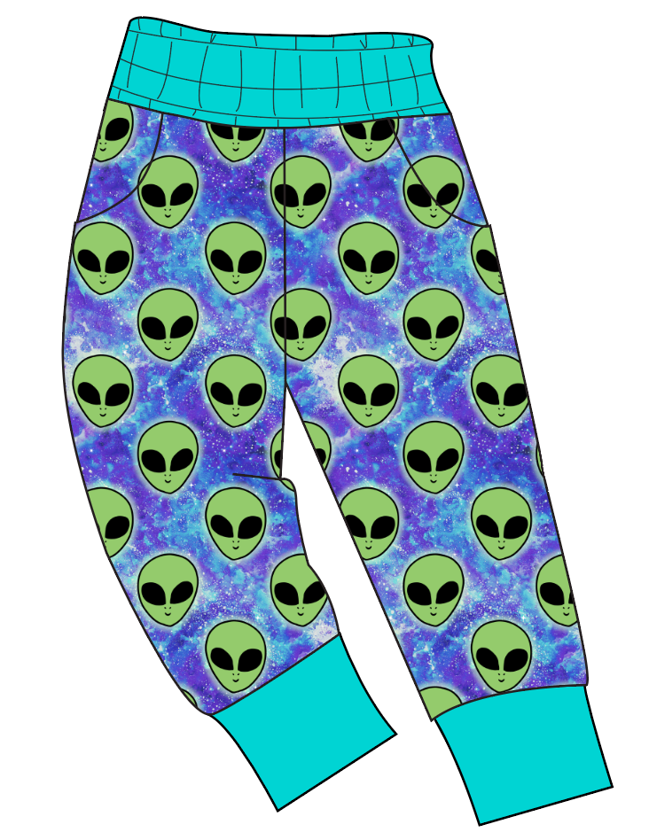 Green Aliens Mens' Joggers and Jogger Shorts
