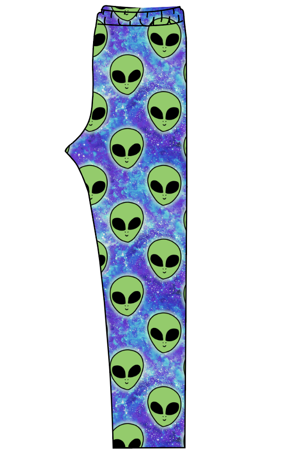 Green Aliens Ladies' Lounge Leggings