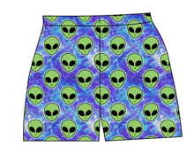 Load image into Gallery viewer, Green Aliens Ladies&#39; Lounge Shorts