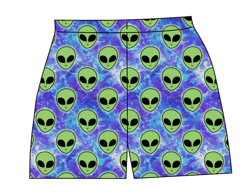 Green Aliens Ladies' Lounge Shorts