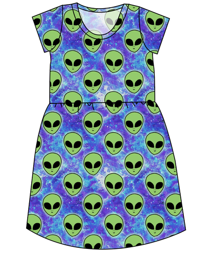 Green Aliens Ladies' Play Dress