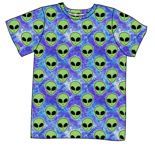 Green Aliens Mens' Tee