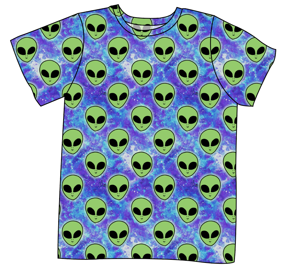 Green Aliens Mens' Tee