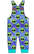 Load image into Gallery viewer, Green Aliens Overalls and Shortalls