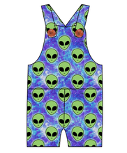 Load image into Gallery viewer, Green Aliens Overalls and Shortalls