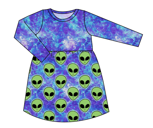 Green Aliens Play Dress