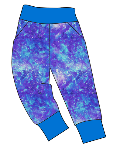 Neon Nebula Basic Joggers And Jogger Shorts