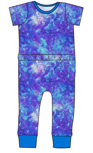 Neon Nebula Bennett Pants and Shorts Length T-Shirt Romper