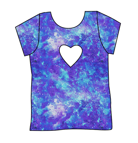 Neon Nebula Cambria Heart Back Tee