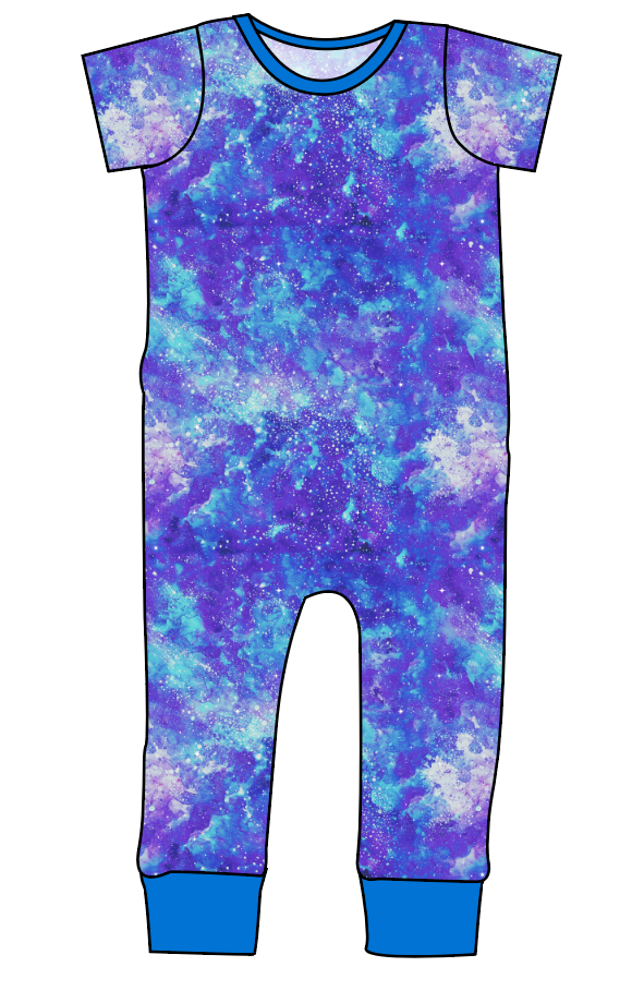 Neon Nebula Emmett Pants And Shorts T-Shirt Romper