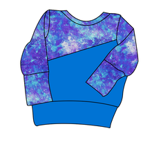Load image into Gallery viewer, Neon Nebula Grow With Me Hoodie (or Crewneck)