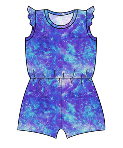 Neon Nebula Ivy Summer Romper