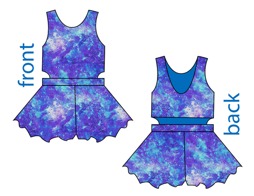 Neon Nebula Kids Playsuit