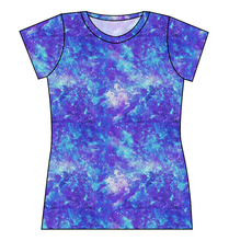 Load image into Gallery viewer, Neon Nebula Ladies&#39; Basic Tee