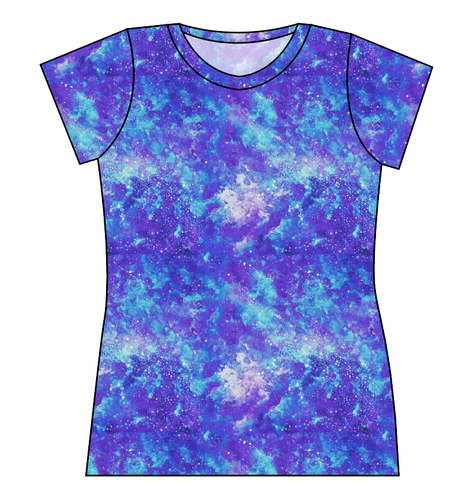 Neon Nebula Ladies' Basic Tee
