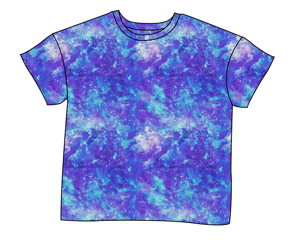 Neon Nebula Ladies' Oversized Tee