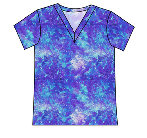 Neon Nebula Ladies' Slouchy V-Neck Tee