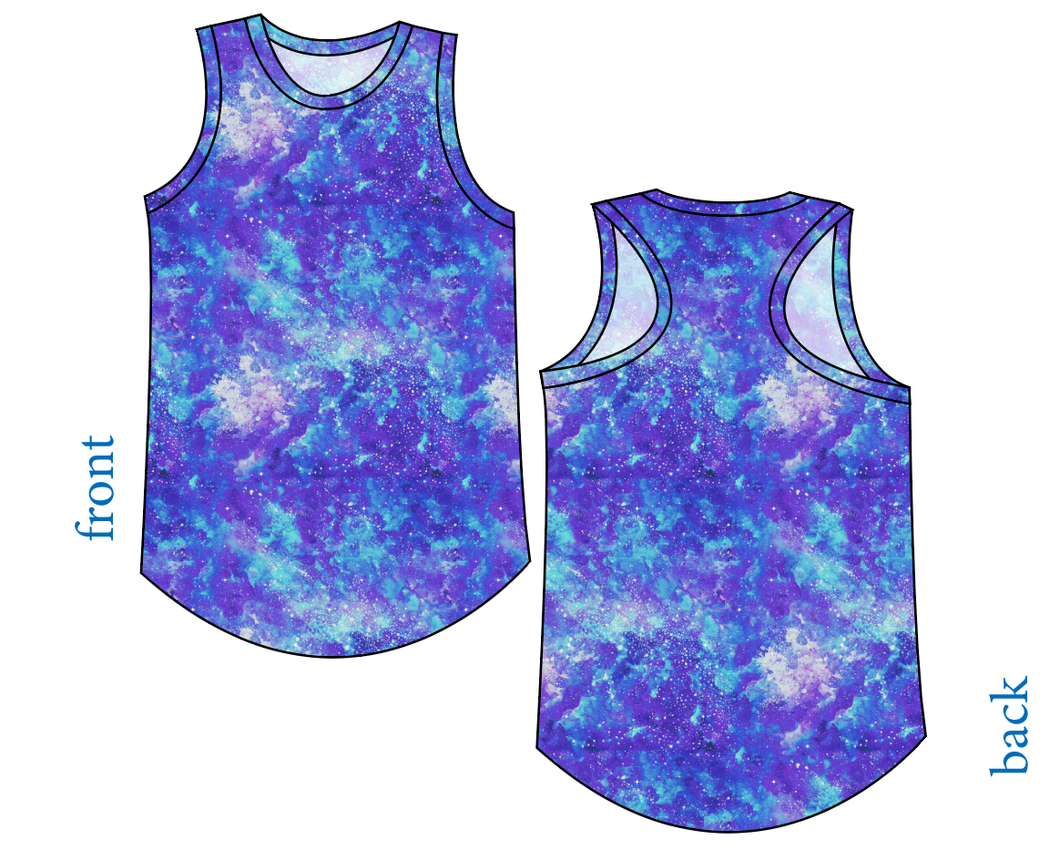 Neon Nebula Ladies' Summer Tank