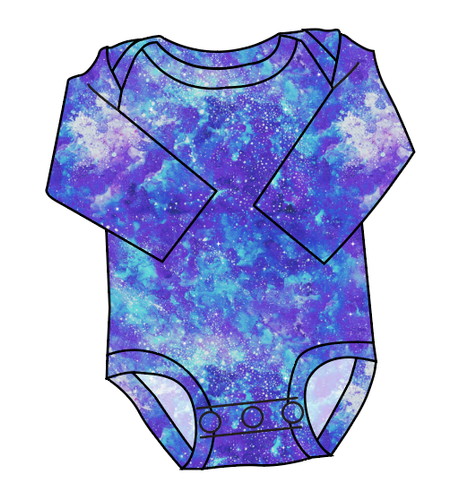 Neon Nebula Lap Neck Bodysuit