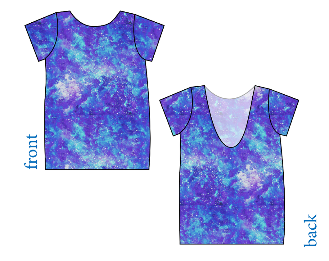 Neon Nebula Low Back Ballerina Tee