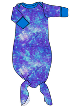 Load image into Gallery viewer, Neon Nebula Newborn Knotted Gown