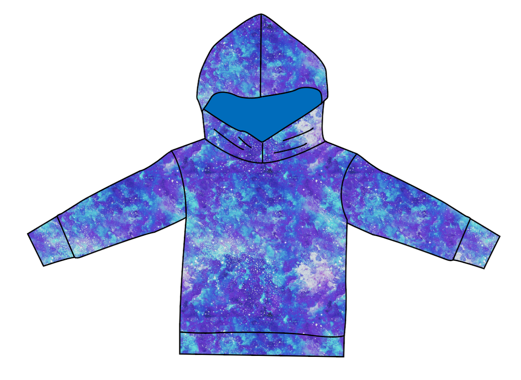Neon Nebula Oversized Hoodie