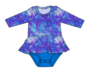 Neon Nebula Peplum Top