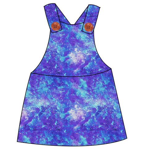 Neon Nebula Skirt-Alls