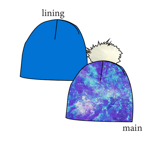 Neon Nebula Slouchy Beanie (Reversible!)