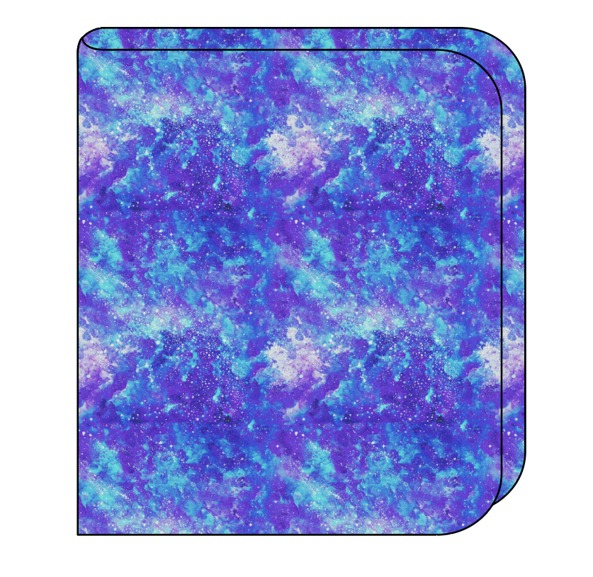 Neon Nebula Swaddle Blanket